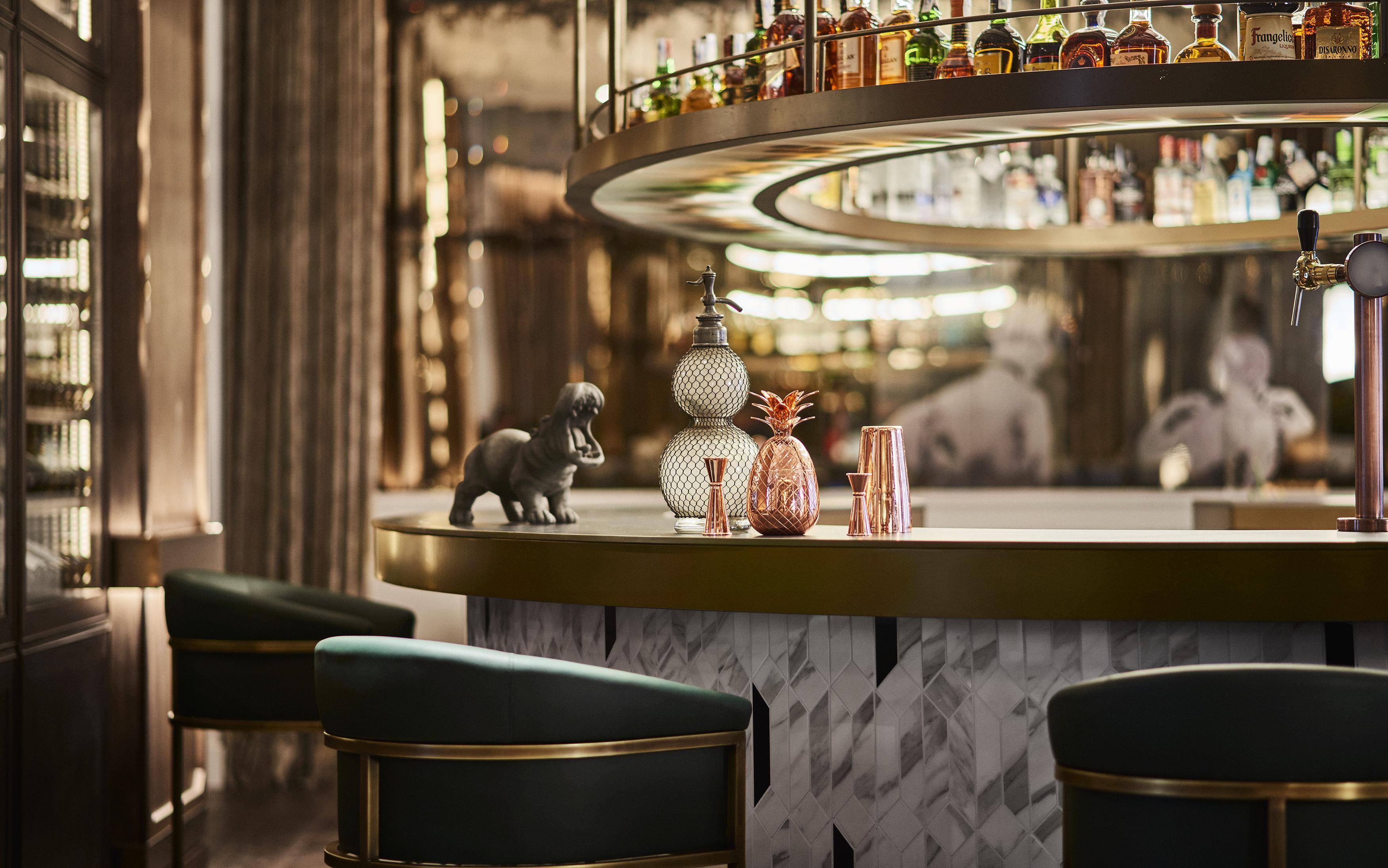 Gran Hotel Ingles - The Leading Hotels Of The World Madrid Luaran gambar The bar at the hotel