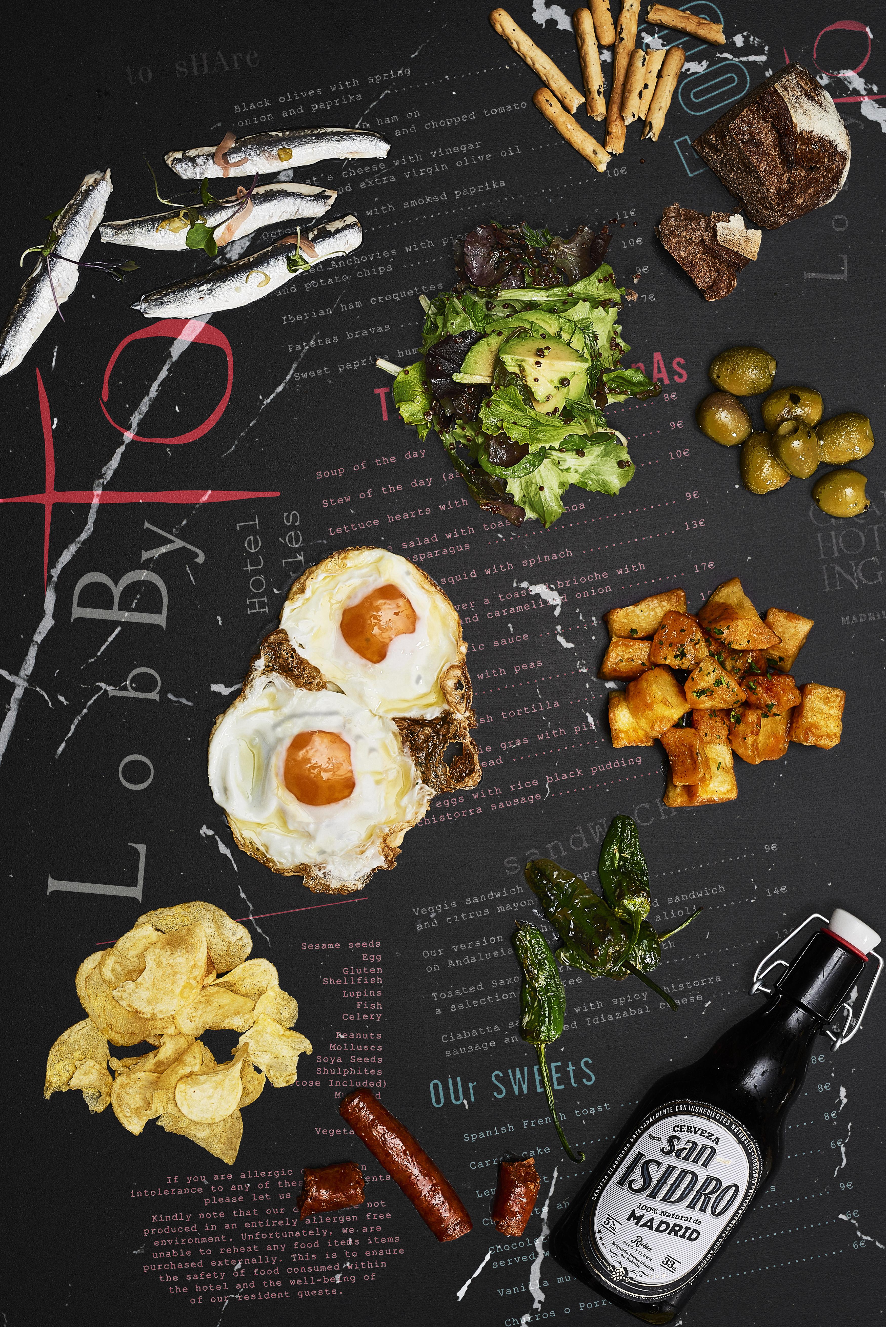 Gran Hotel Ingles - The Leading Hotels Of The World Madrid Luaran gambar A typical brunch menu